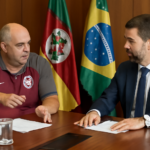 capa horizontal 16:9 ilustrando linha crédito r 20 para clubes, renegociação de dívidas, sem textos